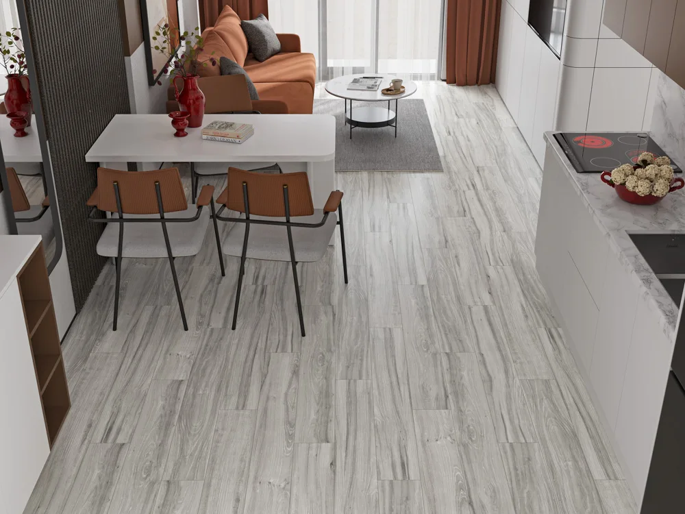 Кварцвиниловый SPC ламинат Cronafloor Wood Дуб Атланта BD-2771-5 1200×180×4