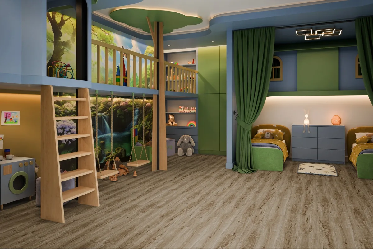 Кварцвиниловый SPC ламинат Damy Floor Family Дуб Имбирный 248-8 1220×180×4