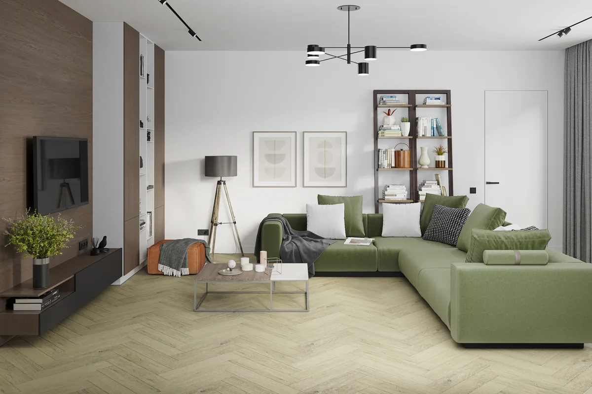 Кварцвиниловая плитка Damy Floor клеевая London LVT Бристоль 191023EL-02-LVT венгерская елка 590×118×2,5