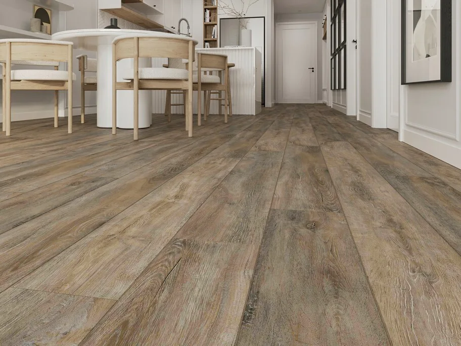 Кварцвиниловый SPC ламинат Evofloor Home Oak Ashen Дуб Пепельный L-20246 1220×183×4