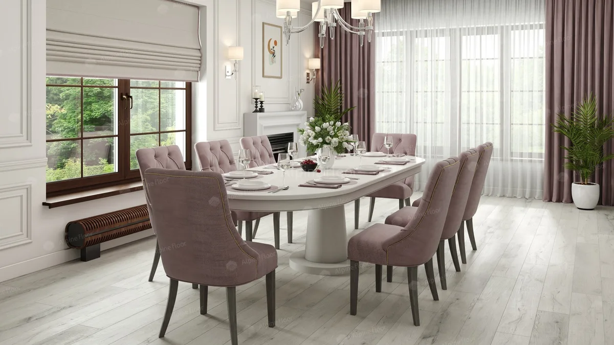 Кварцвиниловый SPC ламинат Alpine Floor Premium XL Дуб Слоновая кость ECO 7-17 1220×183×8