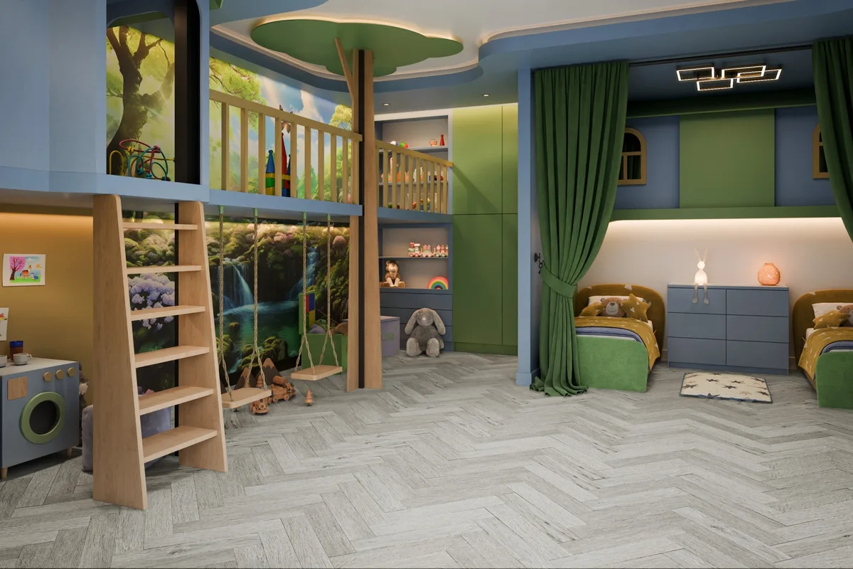 Кварцвиниловая плитка Damy Floor клеевая London LVT Йорк 191023EL-04-LVT венгерская елка 590×118×2,5