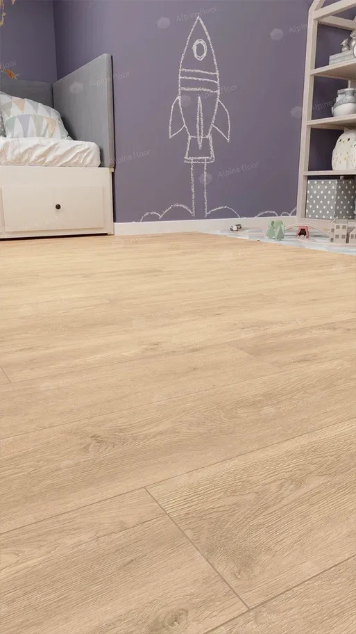 Кварцвиниловый SPC ламинат Alpine Floor Classic Дуб Ваниль Селект ECO 106-3 1220×183×4