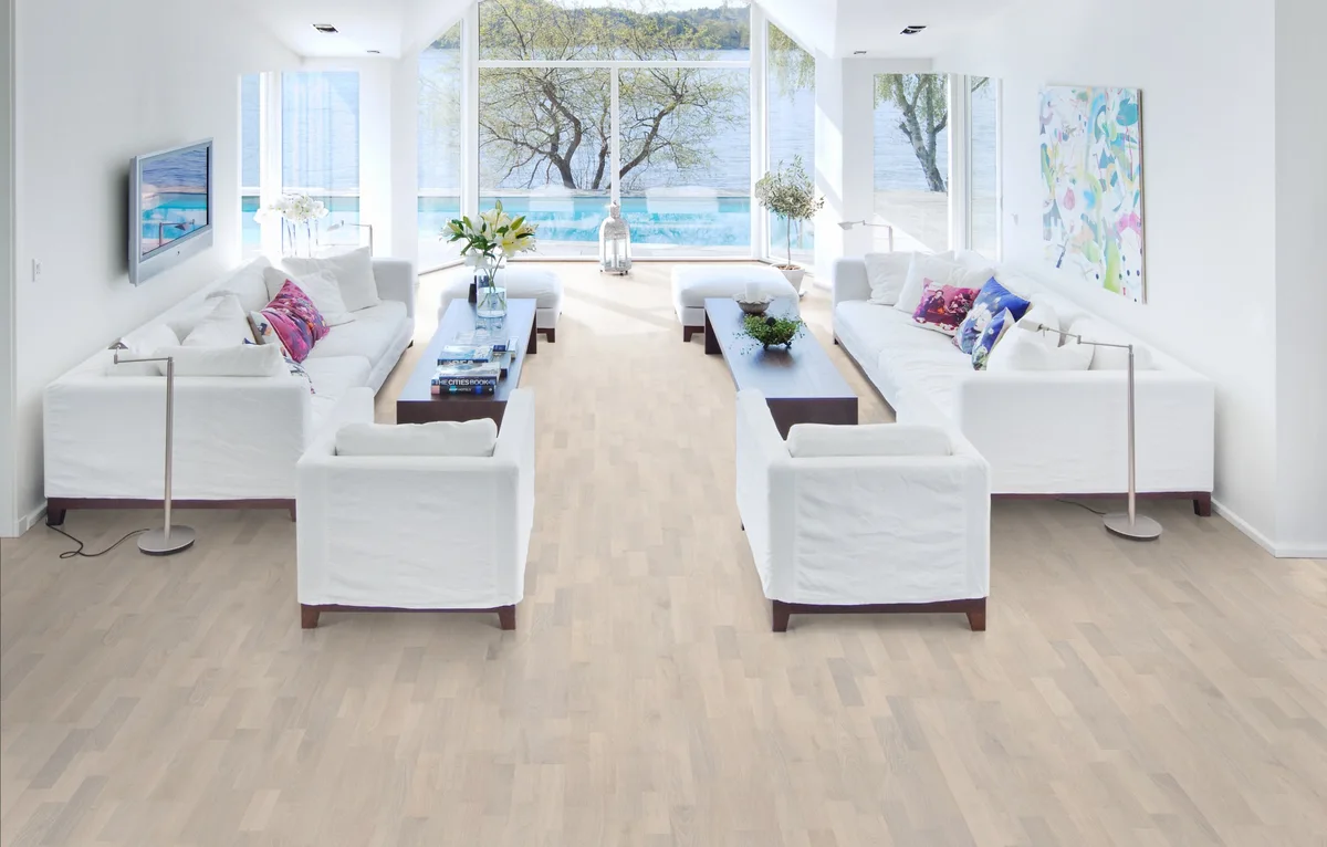 Паркетная доска Kahrs Люмен Дуб Иней Rime 153N3BEKB4KW240 Variation 2423×200×15
