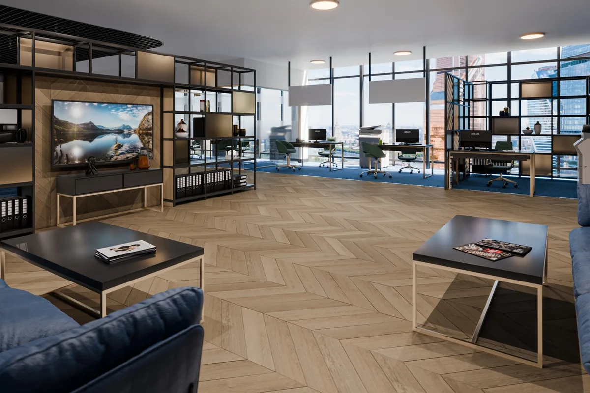 Кварцвиниловый SPC ламинат Damy Floor Chevron Сен-Клу DF10-Ch французская елка 600×127×5,2